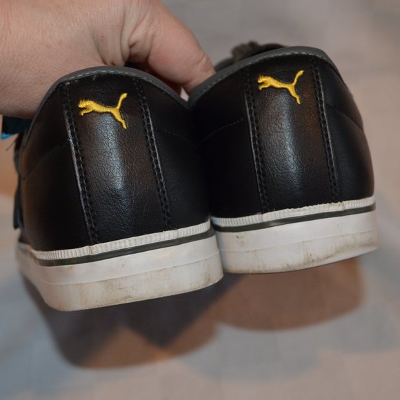 Sz 13 Puma Men’s El Ace Black Leather Sneakers main image 8